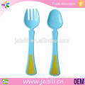 Food Grade Plastic Baby Feeding Fork and Spoon Set